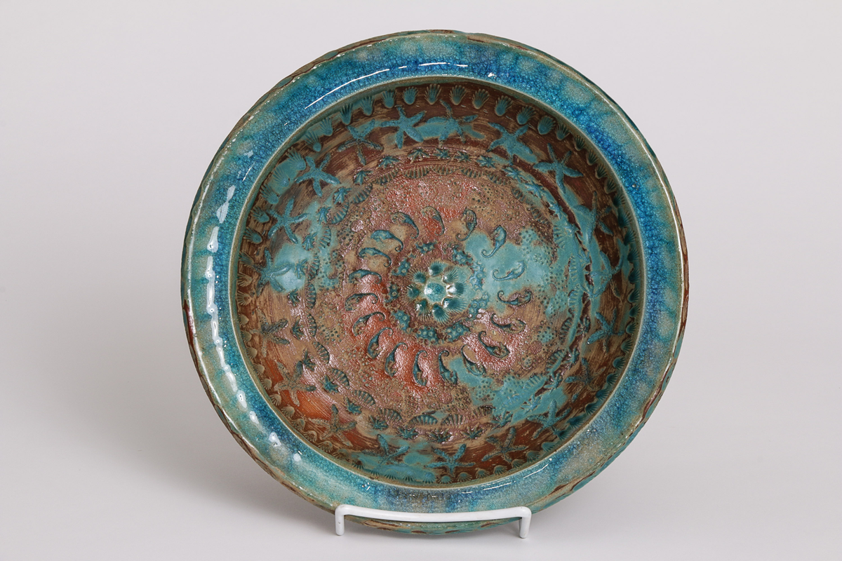 SeaPrint-Plate-3Cynthia Curtis Pottery